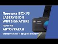 iBOX F5 LaserVision WiFi Sighnature против Автоураган (моментальная и средняя скорость)