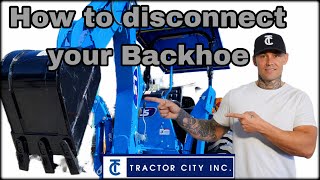 LS Tractors How to Disconnect your Backhoe