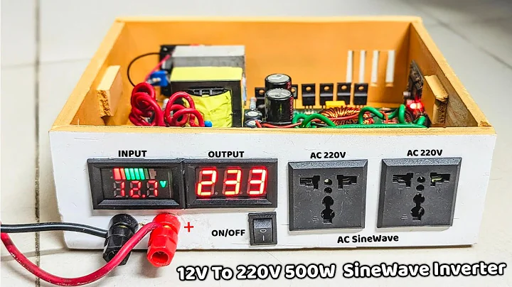 Homemade 500W Pure Sine Wave Inverter 12V DC to 220V AC Project