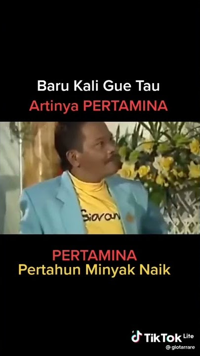 Video Lucu Bagio - Kepanjangan Pertamina