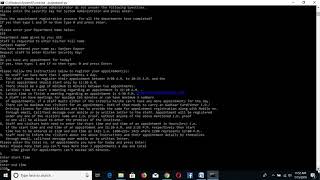 Appointment Registration and Verification System based on basic Python programming