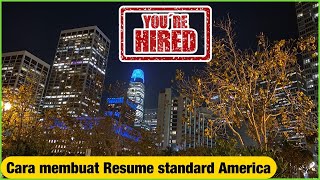 Cara Membuat Surat Lamaran Kerja / RESUME Amerika!!! Cara Membuat Surat Lamaran Kerja / RESUME Amerika!!!