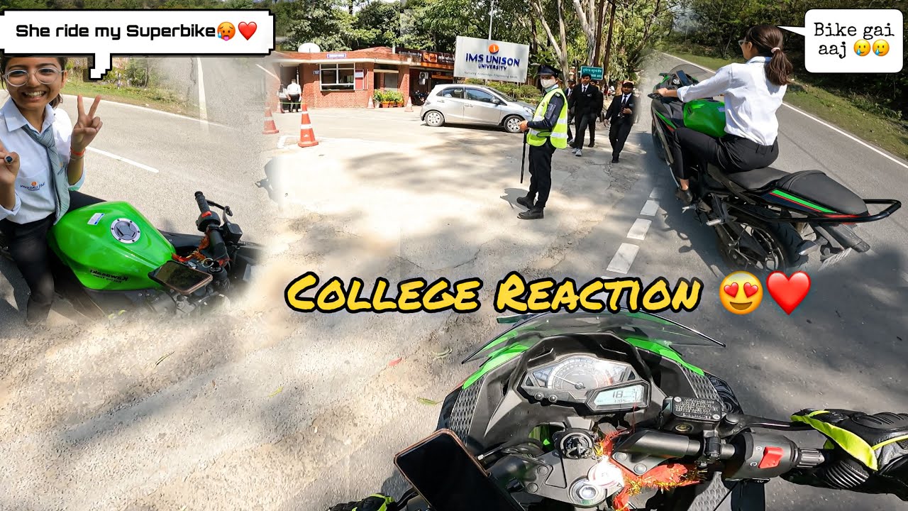 When She Rides Your Superbike 😳| Kawasaki z900 ya Ninja 300