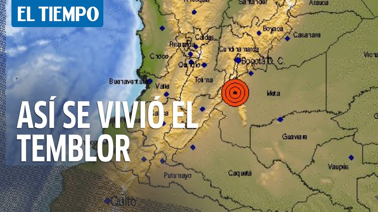 Así vivieron el temblor en Colombia usuarios de redes sociales El