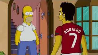 The Simpsons - Homer Simpson Vs Cristiano Ronaldo Hd