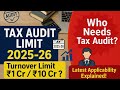 Tax Audit Limit AY 2025-26| Business Tax Audit Applicability in Kannada #taxaudit #incometax #gst