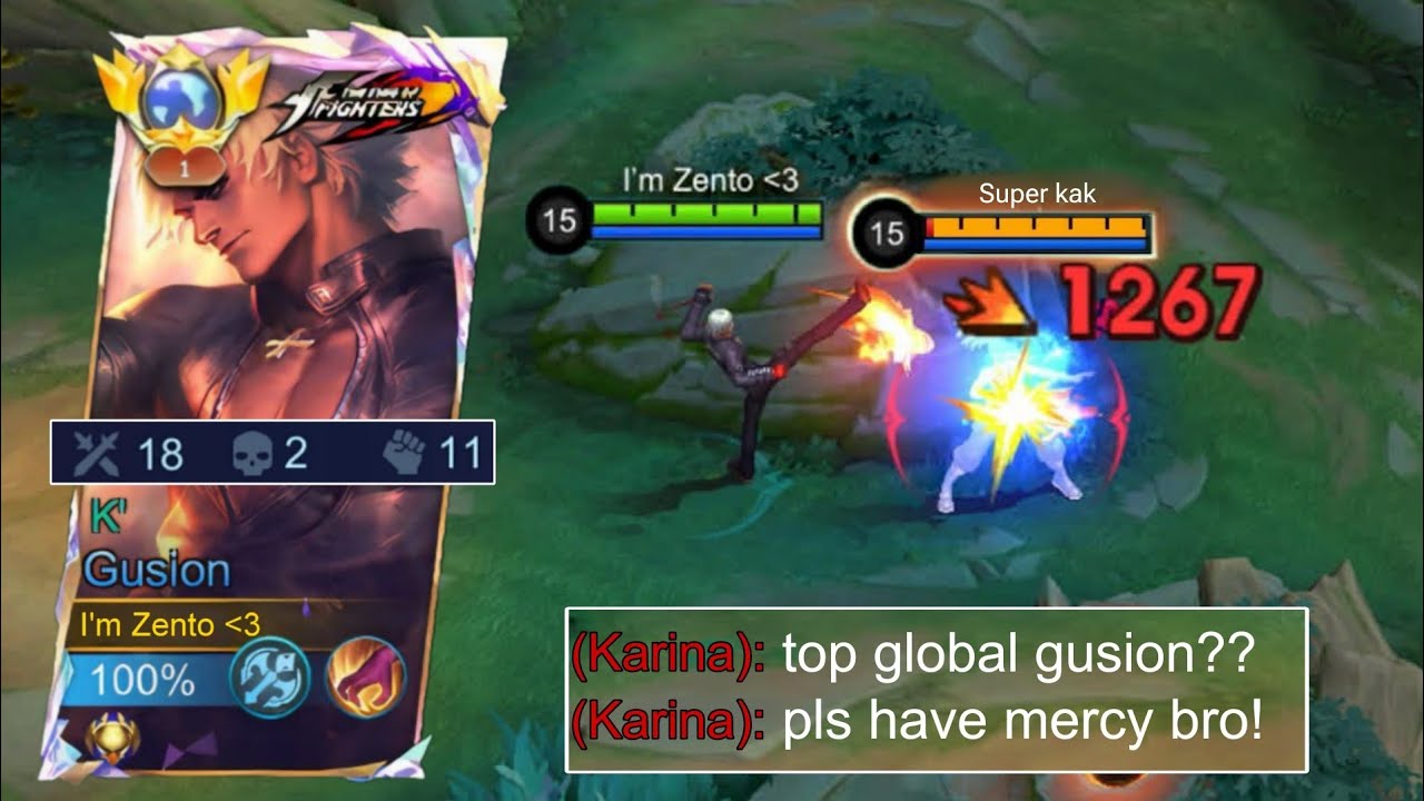 HYPER GUSION SOLO CARRY IN MYTHICAL GLORY?! 😱🔥 TOP 1 GLOBAL GUSION