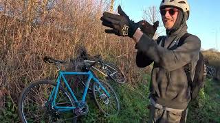 ICY LONDON MTB TRAILS ON GRAVLE BIKES | VeloPark trails FULL SENDS
