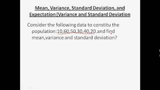 Celebrity 55. 5-2 Mean, Variance, Standard Deviation, and Expectation (Variance and Standard Deviation) Wealth