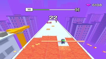 Roof Rails Level 16 - gameplay (ios android) walkthrough all levels