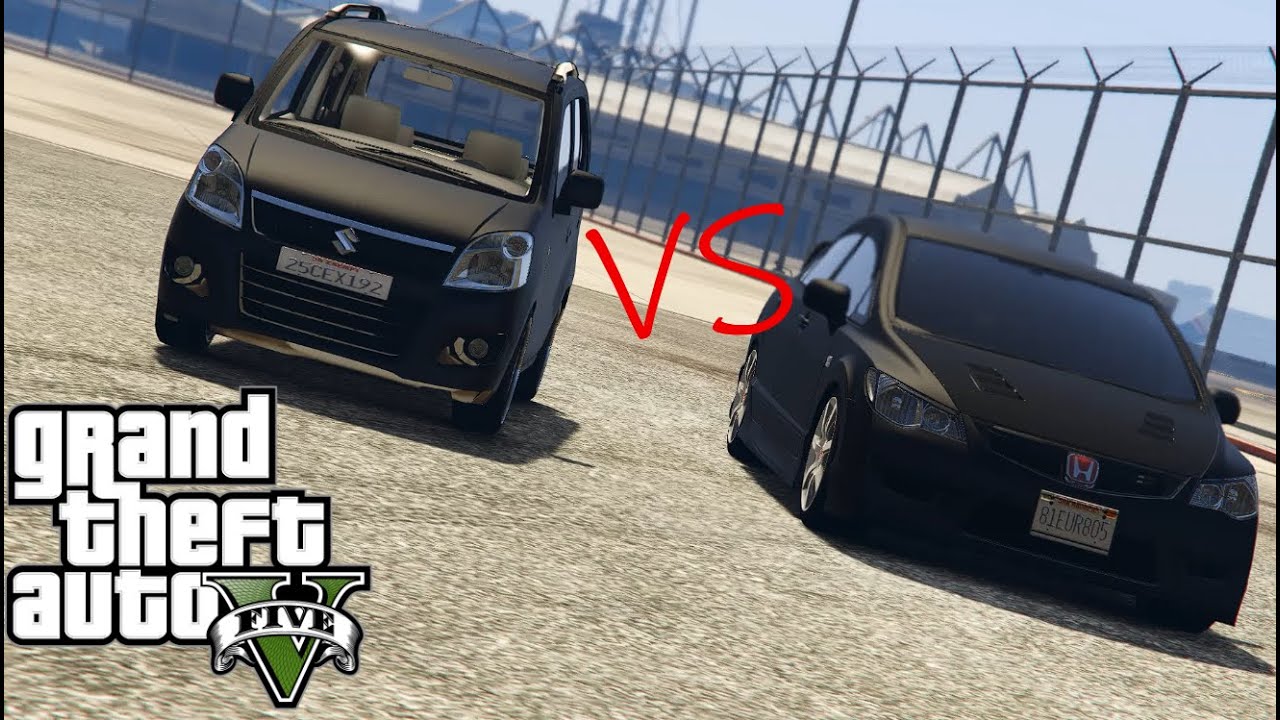 wegon r vs honda rebon in gta v