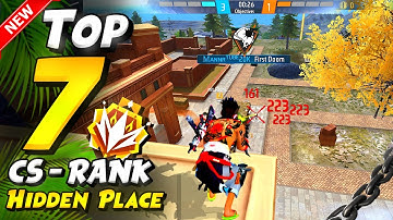 TOP 10 HIDDEN PLACES FOR CS RANK IN {BERMUDA MAP} AFTER NEW PEAK UPDATE | cs rank tips and tricks