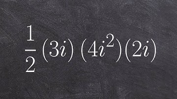 Algebra 2 - Multiply multiple imaginary numbers together and then simplifying, (1/2)(3i)(4i^2)(2i)
