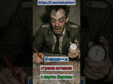 6 часов — и страна исчезла с карты Европы #shorts #история