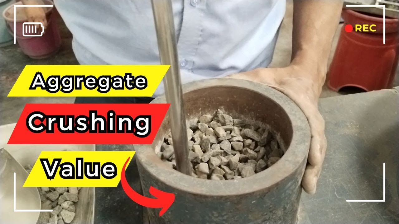 Aggregate crushing value test in Hindi, Procedure IS 2386 part 4 YouTube