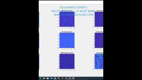 How to detect TARGET IN HYPERSPECTRAL IMAGES using CEM ACE SMF GLRT HUD AMSD algorithm