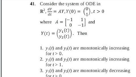 Csir Net Dec.-2015|Complete Sol. ODE|Part-B|Q.no.-42|code-A
