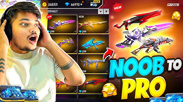 FREE FIRE I GOT ALL RARE GUN SKINS IN NEW LUCK ROYALE NOOB TO PRO IN 99 DIAMONDS💎 -GARENA FREE FIRE