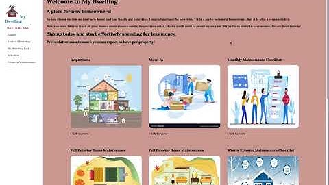 My Dwelling Single-Page Application Demo
