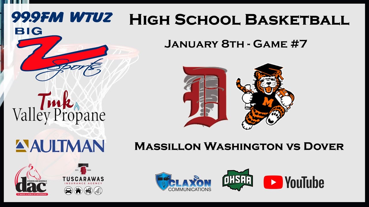 Massillon Washington Vs Dover OHSAA Boys High School Basketball From massillon-washington-vs-dover-ohsaa-boys-high-school-basketball-from