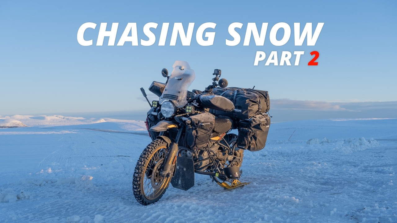 Chasing Snow Part 2 - Motorcycle in the Winter