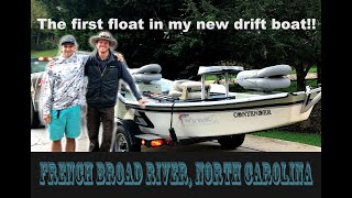My First Float In My New Drift Boat Fly Fishing For Musky In The French Broad