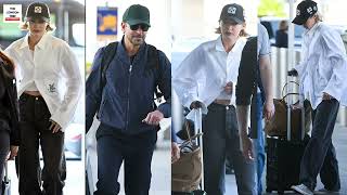 Gigi Hadid, Bradley Cooper Arrive At JFK Airport