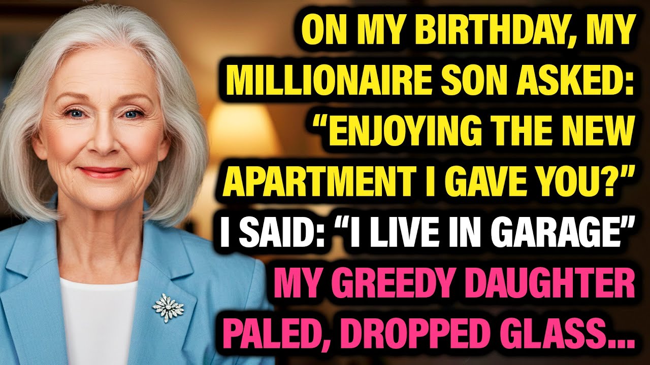 On My Birthday, Son Asked About the Apartment — I Said “It’s a Garage.” My Greedy Daughter Went Pale