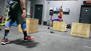 KB Leg Ext. & DB Box Step overs. February 8, 2019