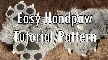 Easy Hand Paw Tutorial/Pattern for Fursuit/Cosplay