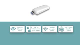 Longevity Dual Band USB WiFi Adapter - WT-D1300 video