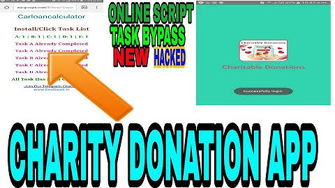 ONLINE SCRIPT TASK BYPASS// CHARITABLE DONATIONS APP LOOT LO 🚫🛇🛇🛇