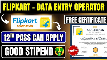 Flipkart Free Training + Job Program | Data Entry Operator  | Flipkart SCOA Full Detail Explain 🔥