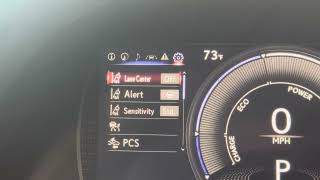 Toggling Parking Assist On/Off Lexus ES 2022-2025