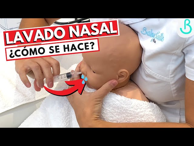 CÓMO hacer LAVADO NASAL al bebé PASO A PASO 