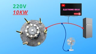 Diy: Creating A Powerful 220V Generator From Simple Materials At Home