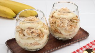 Cara membuat Banana Pudding yang simple dan enak