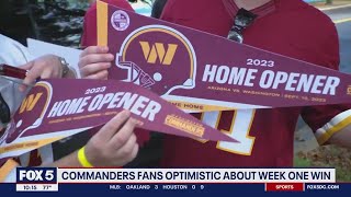 Commanders fans optimistic about week one win