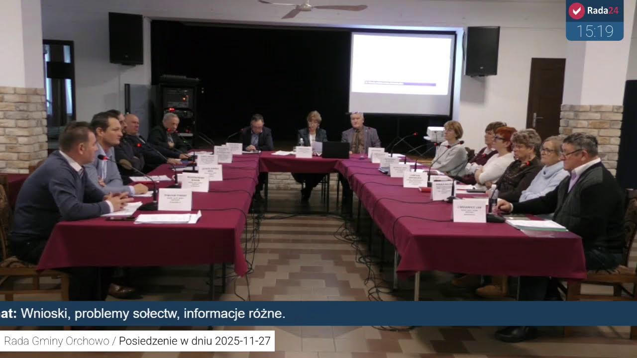 Urząd Gminy Orchowo – transmisja na żywo