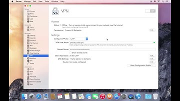 OS X Yosemite Server. Step 16. Set up VPN