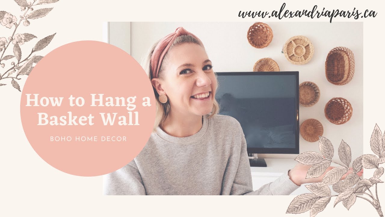 How to hang a basket wall - YouTube