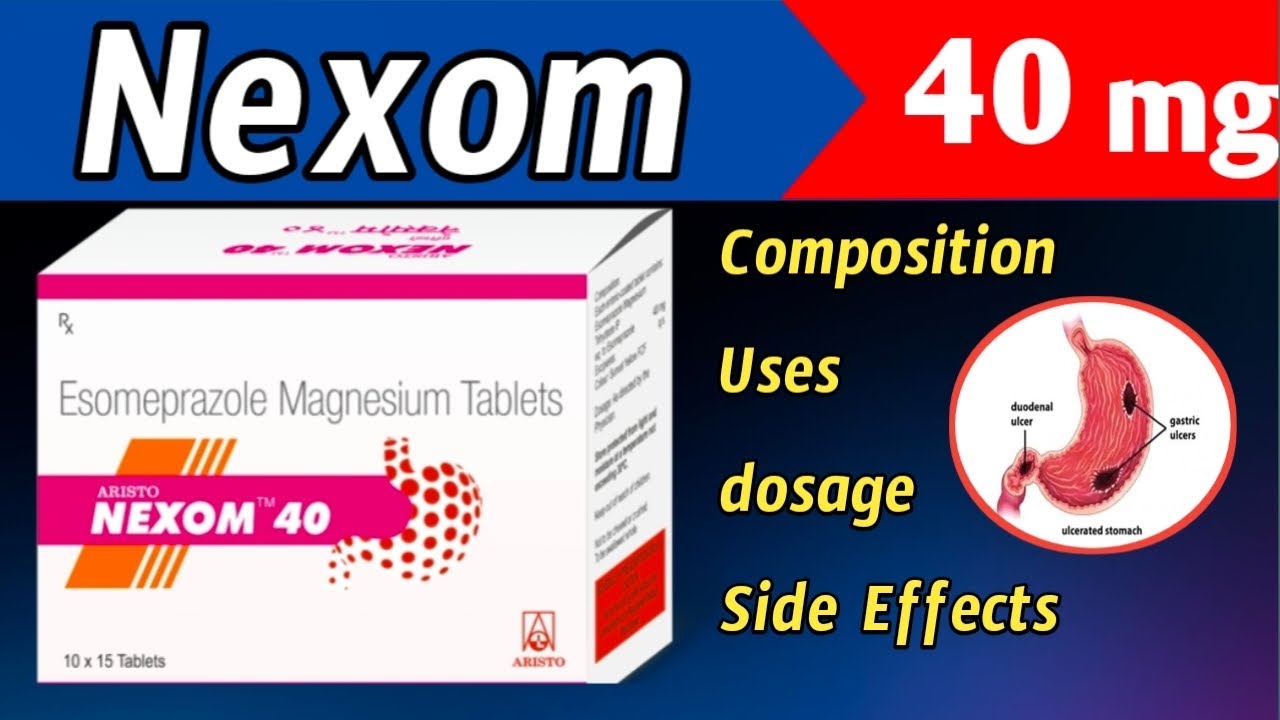 Nexom 40Mg Tablets Uses In Telugu| Esomeprazole | peptic ulcers| Naina pharmacy 