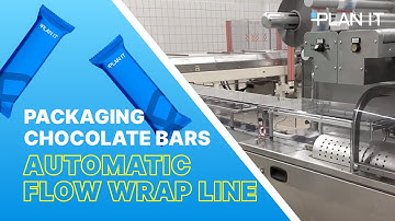 Packaging Chocolate Bars With Automatic Flow Wrap Line