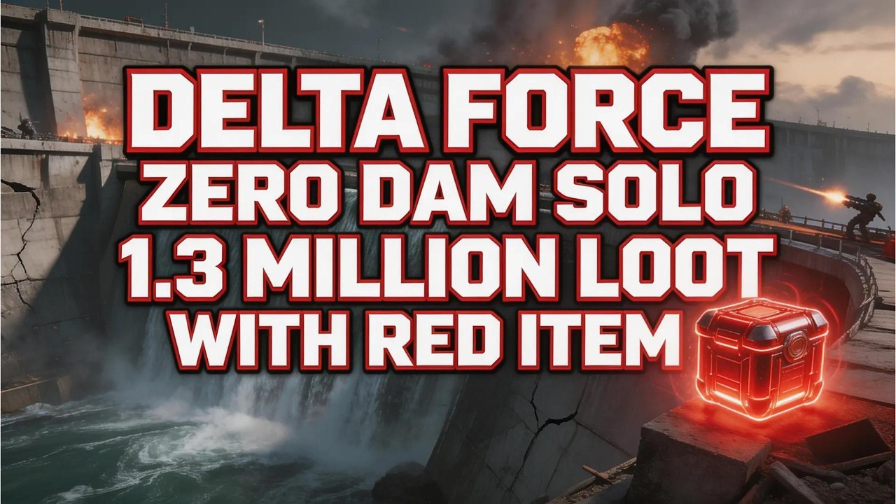 Delta Force Zero Dam,1.3 million loot run with RED GOLD CROCK looted!!