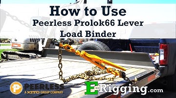 How to Use Peerless Prolok66 Lever Load Binders