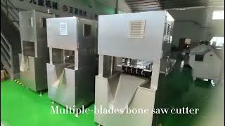 Multiple-blades automatic bone saw cutting machine