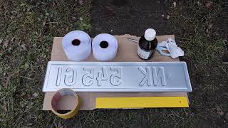 Auto Kennzeichen unsichtbar wieder ablösbar Klettverschluss befestigen Anleitung Tutorial DIY Tipp