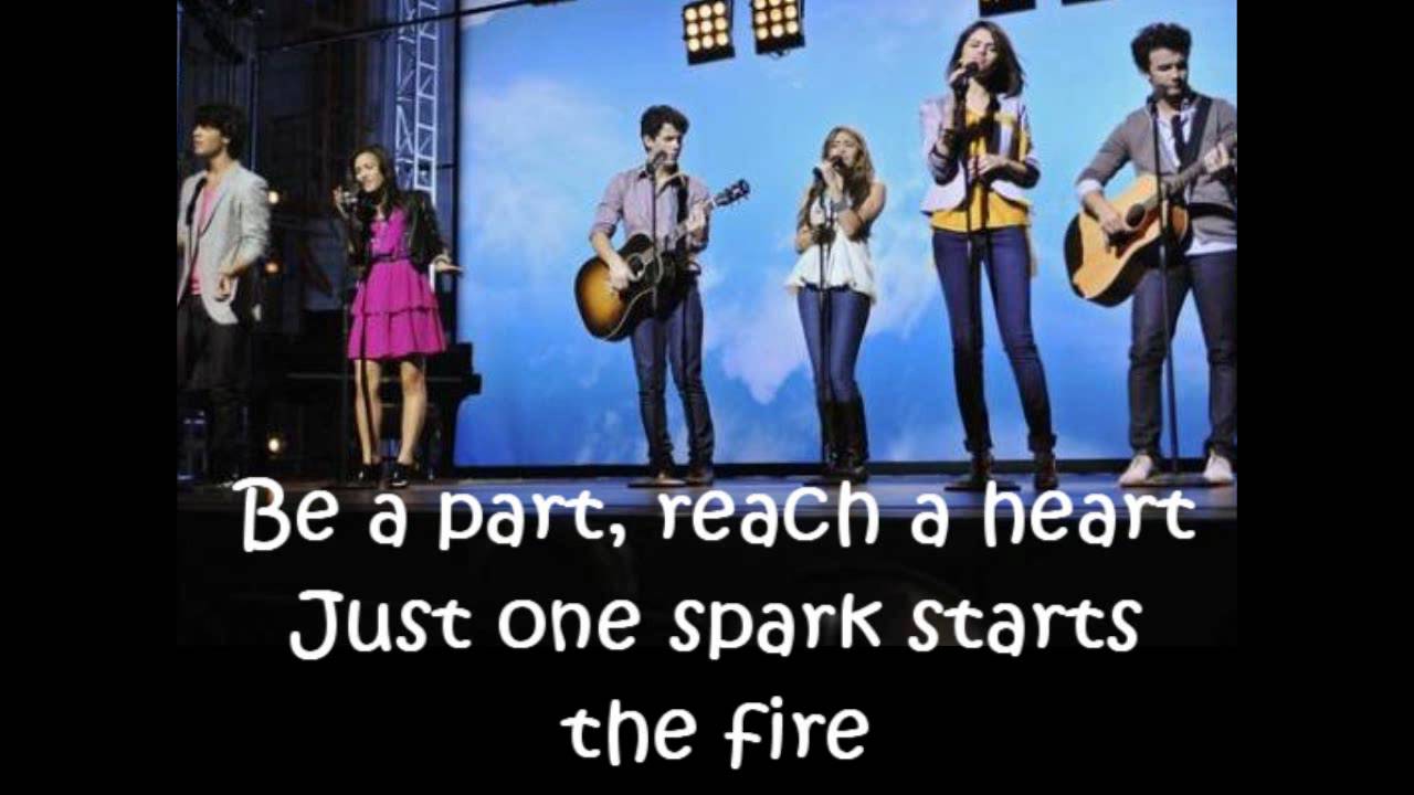 Disney Channel Stars - Send it on (with lyrics on screen + pics) - YouTube