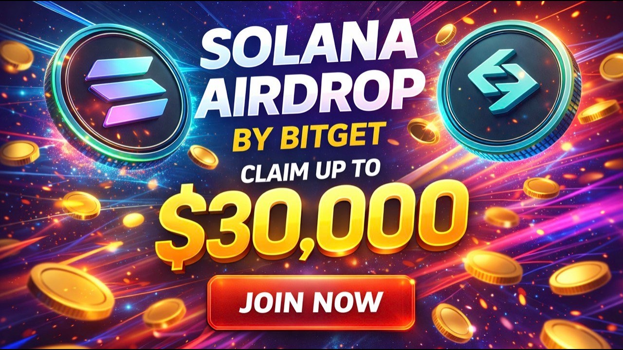 New Event | Bitget Solana Airdrop | How To Claim Up To 30,000$ | Easy Full Crypto Airdrop Guide