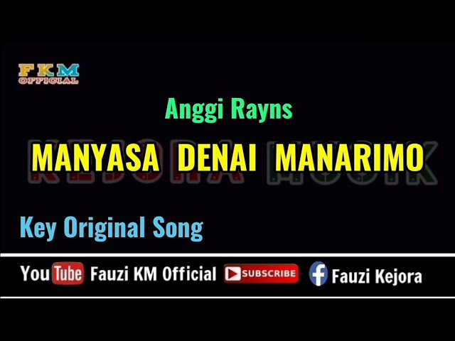 Manyasa Denai Manarimo - Anggi Rayns [Karaoke/Lirik] Key Original Song class=
